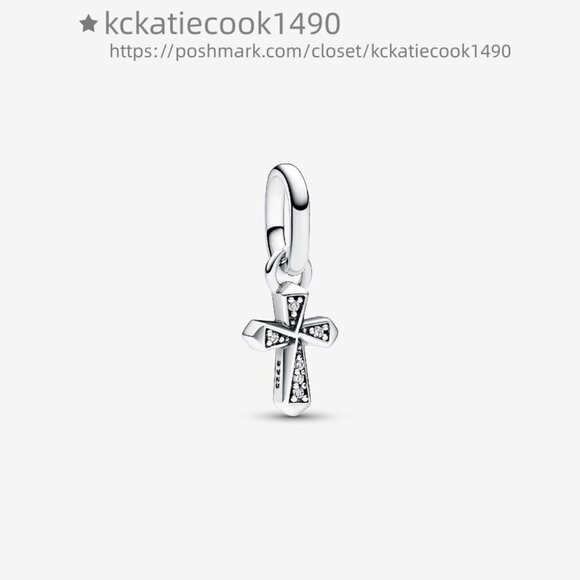 Pandora Pandora ME Sparkling Cross Mini Dangle Charm - Picture 1 of 2